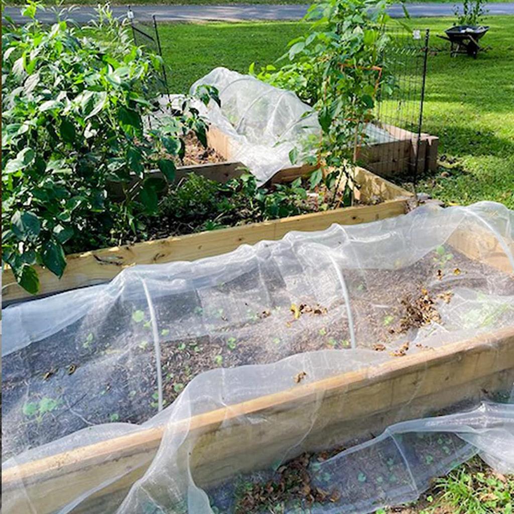 Greenhouse Support Set with Fiber Rods, Insect Net, and Bird & Animal Protection