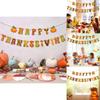 Fall Festival Paper Banner With 19 Letters For Thanksgiving Party Scene Decoration