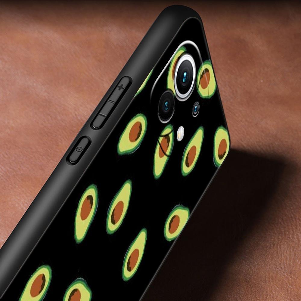 Cute Avocado Phone Case Cover for Xiaomi Mi 17 Pro Max 15 14 13 12 11 Ultra 15T 14T 13T 12T 11T Pro Lite Soft TPU Shell Fundas
