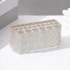 Rhinestone Acrylic Makeup Brush Holder 26 Holes Nail Brush Storage Box Desk Pen Organizer Display Stand for Cosmetic Tools Eyebrow Pencil Eyeliners