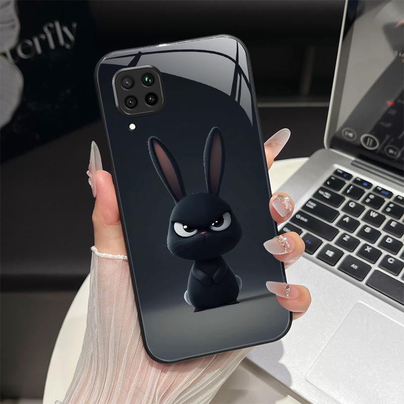 For Huawei P40 Lite Phone Case JNY-LX2 JNY-LX1 Trendy Fantasy Design Tempered Glass Bumper For Huawei Nova 7i 6 SE Back Coversse