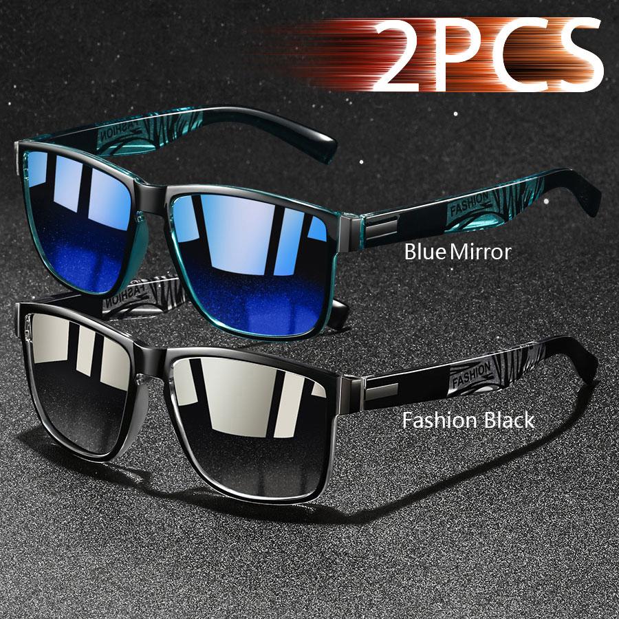 Модные винтажные квадратные унисекс солнцезащитные очки для вождения и рыбалки мужские и женские люксовые брендовые дизайнерские солнцезащитные очки с антибликовым покрытием UV400