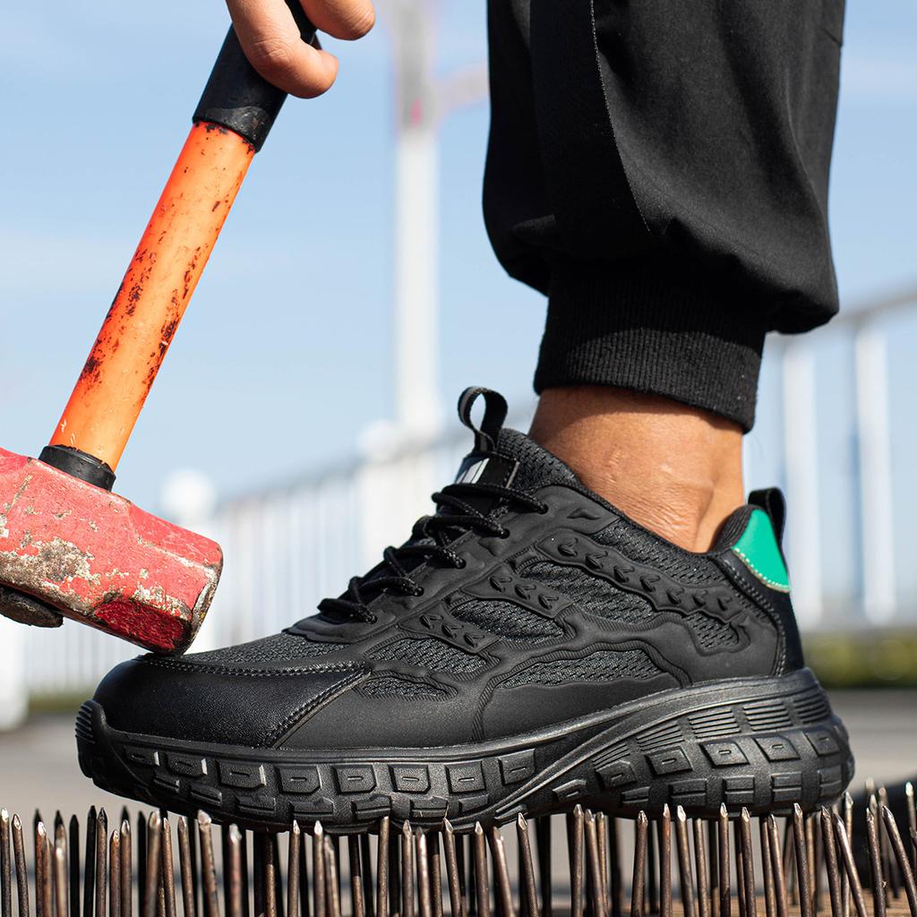 High Quality Indestructible Safety Shoes Men Work Sneakers Light Security Boots Men Puncture-Proof Work Boots Steel Toe Shoes