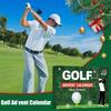 Christmas Countdown Calendar Christmas Advent 24 Boxes Accessory Set Golf Themed Design for Men Women Boys Girls Stocking