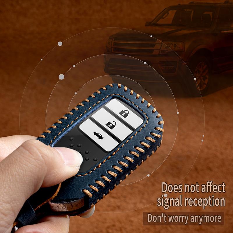 Чехол для автомобильного ключа для Honda, чехол для автомобильного ключа с брелком, подходит для Honda, подходит для Civic, для HR-V CRV Odyssey Accord Original