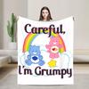 Королевство Заботы Мишки Заботы Винтажный Радужный Город Вязаные Одеяла Флис Мягкий Плед для Улицы Путешествий Коврик для Кровати