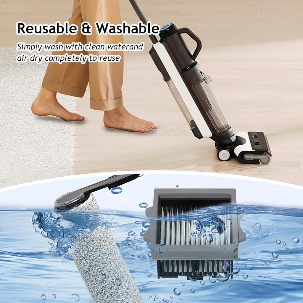 For Tineco Floor One Switch S6/Stretch S6 /S7 Stretch Ultra Wet Dry Vacuum Cleaner ConsumableRoller BrushHEPA Filter Accessories