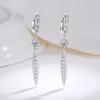 Новые серьги с кисточками из стерлингового серебра S925 для женщин, муассанит 0,5 карата, висячие серьги-крючки с праздничными вечеринками, роскошные ювелирные изделия