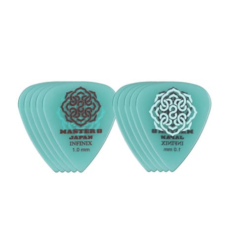 MASTER 8 JAPAN IFHPR-TD100 INFINIX TEARDROP Hard Polish with Rubber Grip 1.0mm Guitar Picks X 10