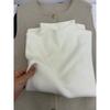 Autumn and Winter Small Stand-up Collar Milk Ffu Soft Waxy Bottoming Knitted Sweater Large Size Fat Mm Women's Sweater Simple Inner Top