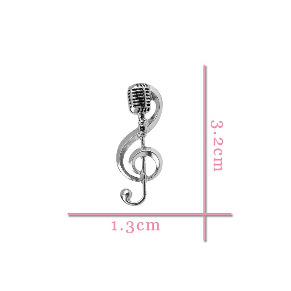 Брошь Значок Значок на лацкане Концертные броши Брошь Эмаль Брошь Микрофон Брошь Нота