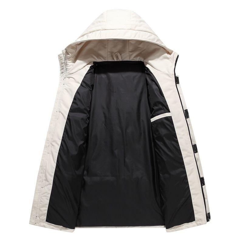 Lengthen Men Down Jacket Fashion Winter Warm Thick 90% White Duck Down Parka Male Men's Winter Down Jacket with Hood
