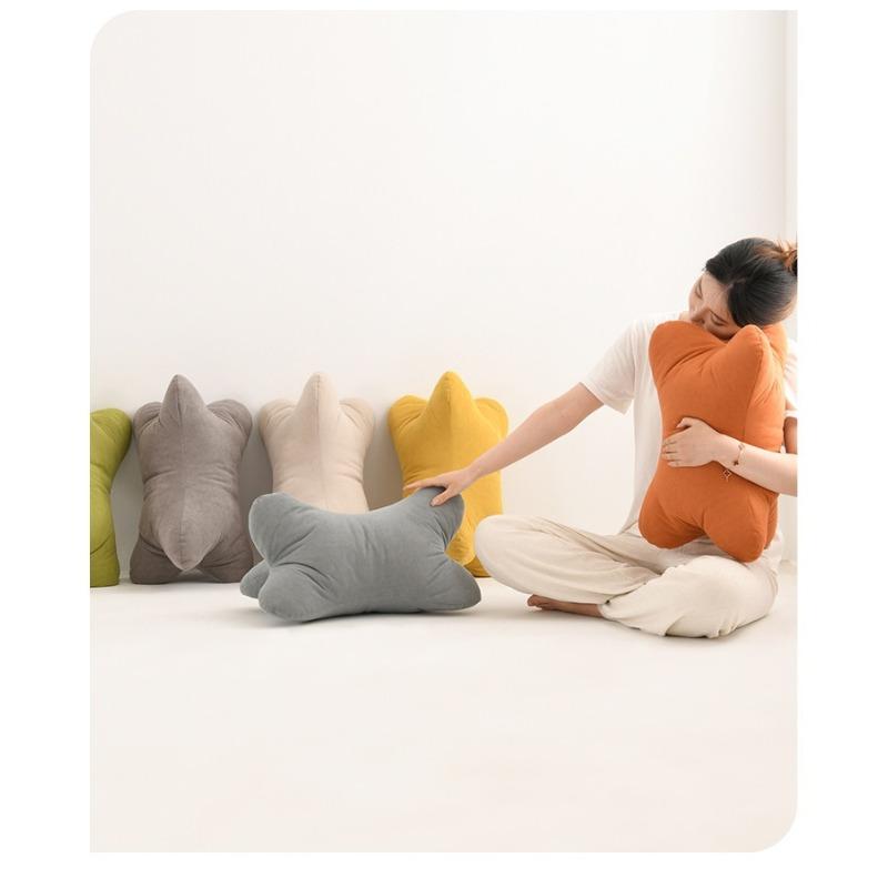 Подушка в форме кости с поддержкой шеи и поясницы для офисного кресла, кровати, клиновидная подушка и подставка для ног для здоровья, комфорта, подарок