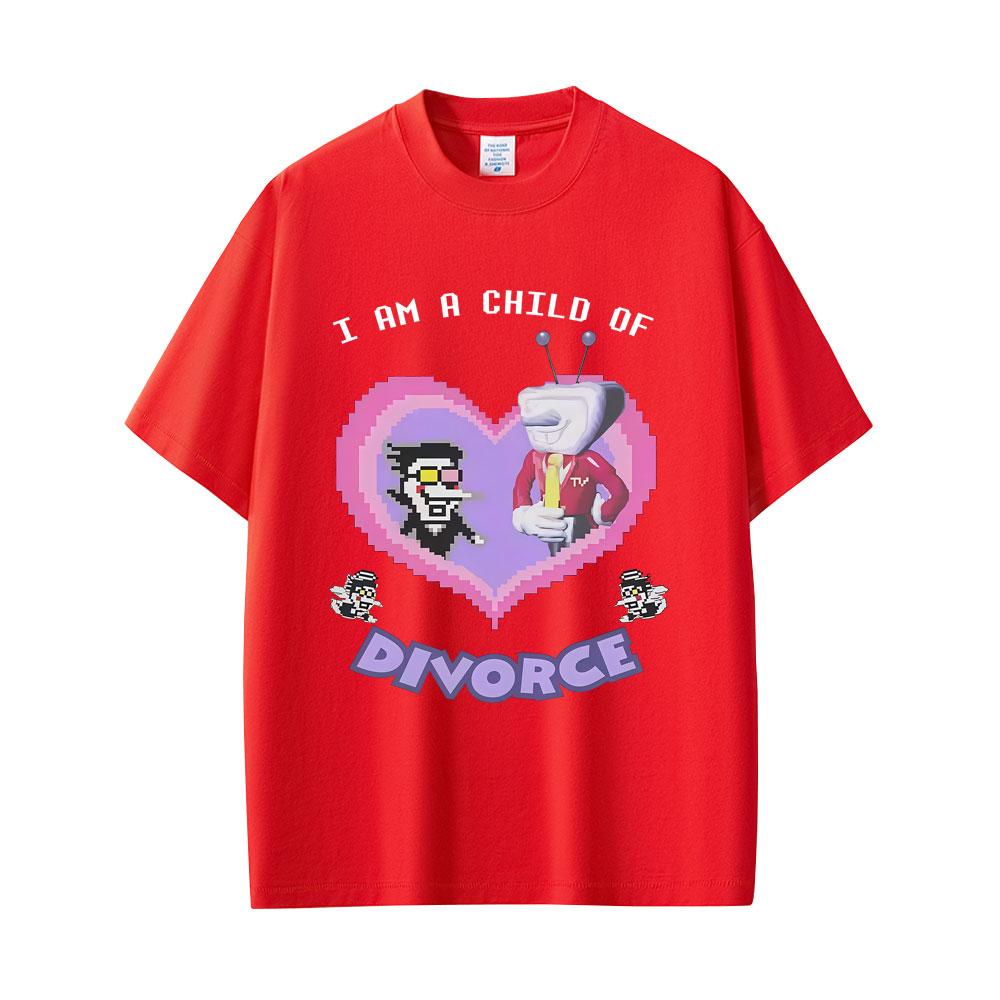 Game Deltarune Spamton and Tenna I Am Child of Divorce Funny Meme Tshirts Men Women Casual Cotton Vintage Oversized T Shirts