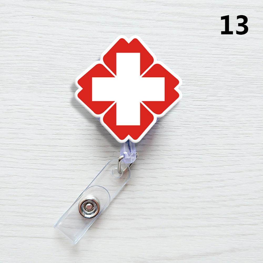 1PC Nurse ID Name Card Badge Reel Doctor Clips Name Card Holder Card Holder Clip Office Supplies Badge Holder Clip