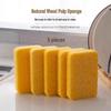Natural Wood Pulp Cotton Sponge Scouring Pad: Durable Nano Scrubber for Effective Oil Removal and Dishwashing.