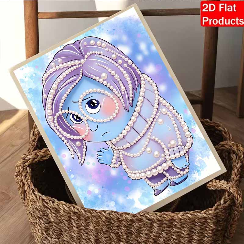 Disney Pearl Painting Inside Out Suitable for Beginners and Adults, DIY Pearl Diamond Art Painting Kit for Home Wall Decor Gifts