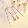 Pure Earlines Fashionable Simple Five-pointed Star Tassel Ear Jewelry Student Women's Style