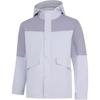 Li Ning Color Block Zipper Hooded Comfortable Breathable Sports Windbreaker Men Outerwear Dawn-Gray Pigeon-Gray AFDUA13-6