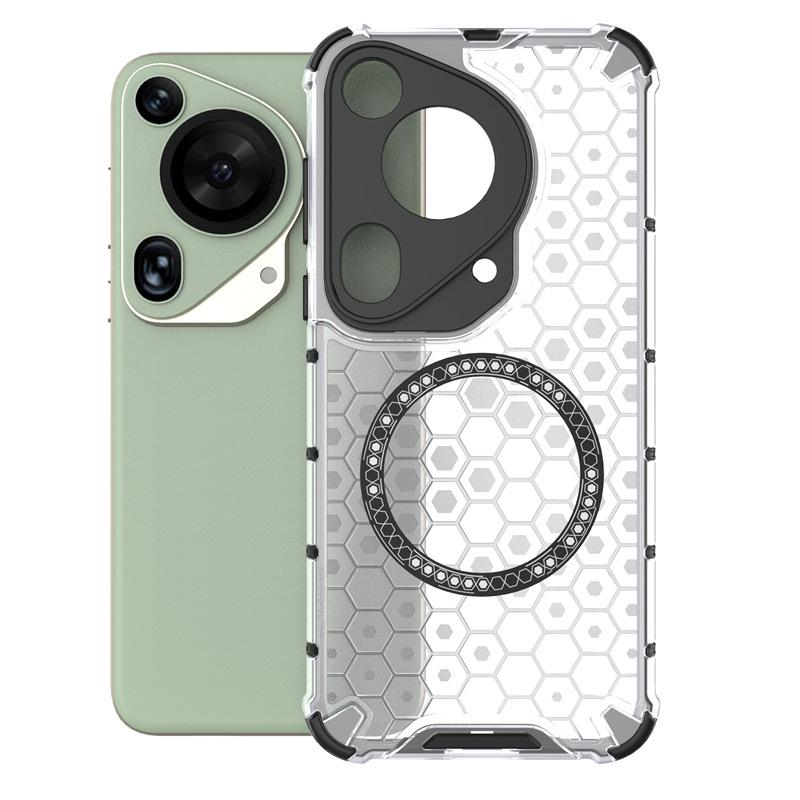 Креативный магнитный чехол-соты 2-в-1 для Huawei P70 Ultra/Mate70