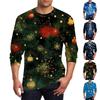 Men's T Shirt O-Neck Clothing Apparel Outdoor Long Sleeve Print Fashion Designer Vintage