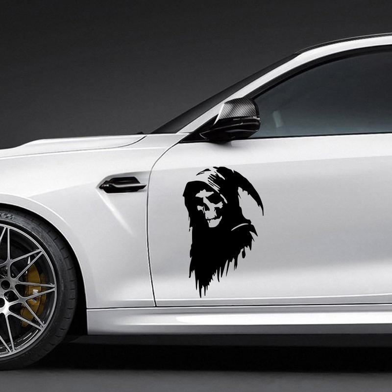 Halloween Funny Stickers Death Car Sticker Creative Auto Exterior Decoration PVC Waterproof Decal Car Motorcycle Accessories