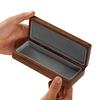 Portable Solid Wood Glasses Case Walnut Retro Style Eyewear Organizer for Men & Women Business Travel Myopia Storage Box Gift