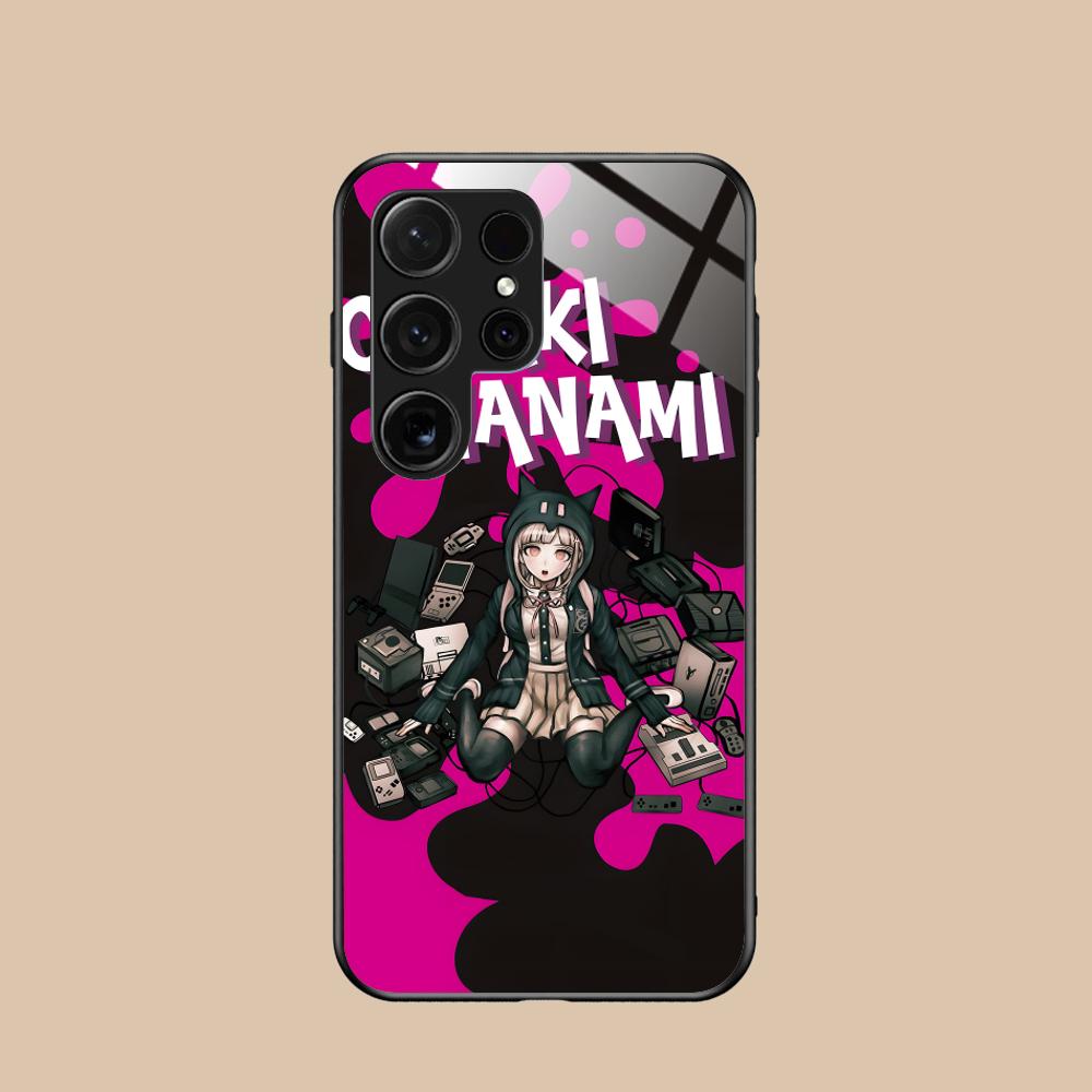 Чехол для телефона Danganronpa Чиаки Нанами для Samsung Galaxy S26 S25 S24 S23 S22 S21 S20 Note20 Plus FE Ultra Стеклянная защитная крышка