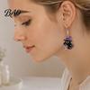 Gift for Halloween Lovers 1 Pair 2D Acrylic Earrings Women, Spooky Pumpkin Skull Trendy Cartoon Jewelry Black Cat Dangle Drop Earrings, Holiday Gifts