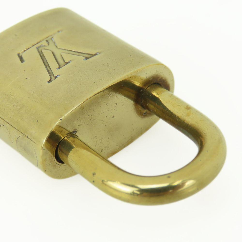 Used LOUIS VUITTON Cadena Key set No.316 metal gold padlock