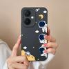 Case For Vivo V29 Lite Y17S Y36 Pro Y78+ Y27 X90 Back Cover Housing Lovely Astronaut Shockproof Luxury Soft Liquid Silicone Luxury Phone Bags For Vivo