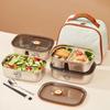 Большая емкость 304 нержавеющая сталь ланч-бокс дорожный пикник портативный милый узор герметичный бенто-бокс безопасен для микроволновой печи