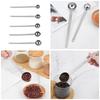 Measuring Spoon 10ml/15ml/20ml/25ml/30ml 304Stainless Steel Long Handle Stirring Spoon Suitable for Kitchen and Cafe