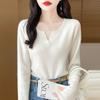 Bottom Shirt Women's Autumn and Winter Inner Knit Skin-friendly Soft Sweater Long Sleeve Top