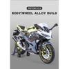 1/12 Kawasaki Ninja 400 Сплав Литой Модель Мотоцикла Коллекция Транспортных Средств Звук и Свет Внедорожный Автоцикл Игрушечная Модель Автомобиля