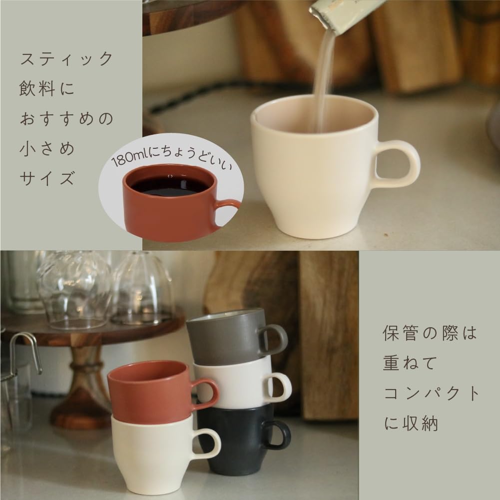 IJ (IJ) Unbreakable Small Mug, Microwave and Dishwasher Safe, 180ml, Coffee Mug, Tea Cup, Made In Japan, Easy To Use, Perfect for Home Parties,