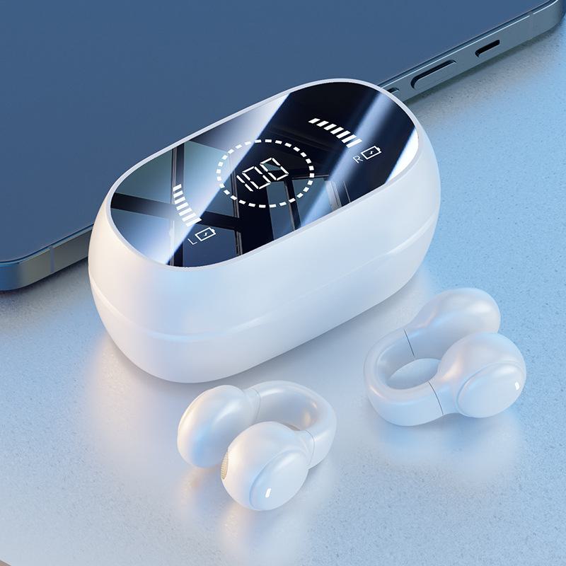 Новая Bluetooth-гарнитура M47 Conduction: Беспроводная связь, крепление на ухо, цифровой дисплей, длительное время работы от аккумулятора для занятий спортом.