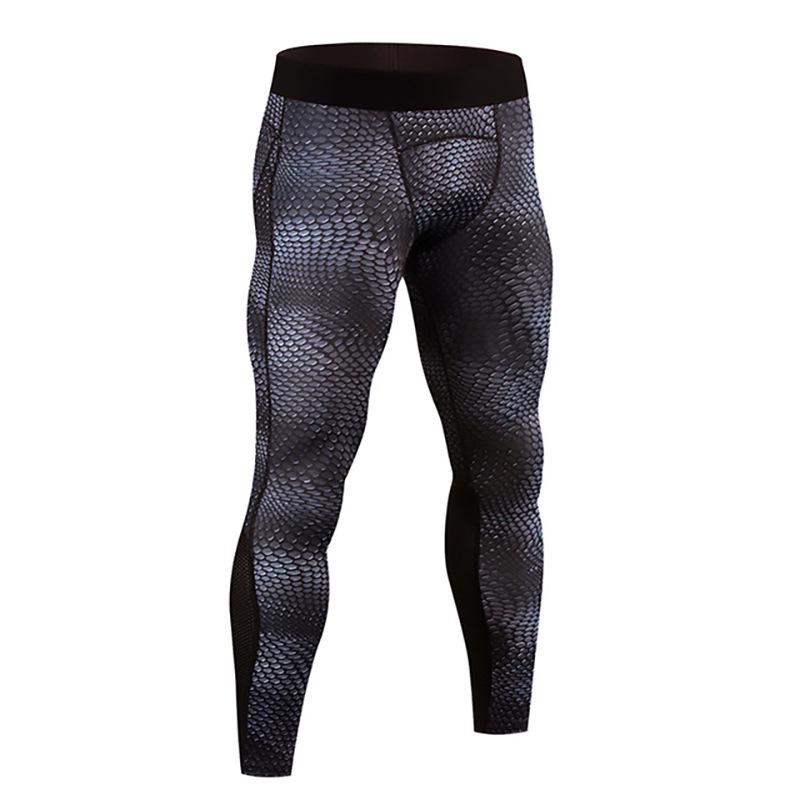 Men's Summer High Elasticity Fitness Leggings - Breathable, Quick-Drying Compression Running & Training Base Layer Pants