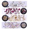 Glitter Crystal Stone Geometric Metal Nail Art 3D Decoration Manicure Beauty Tool Nails Care