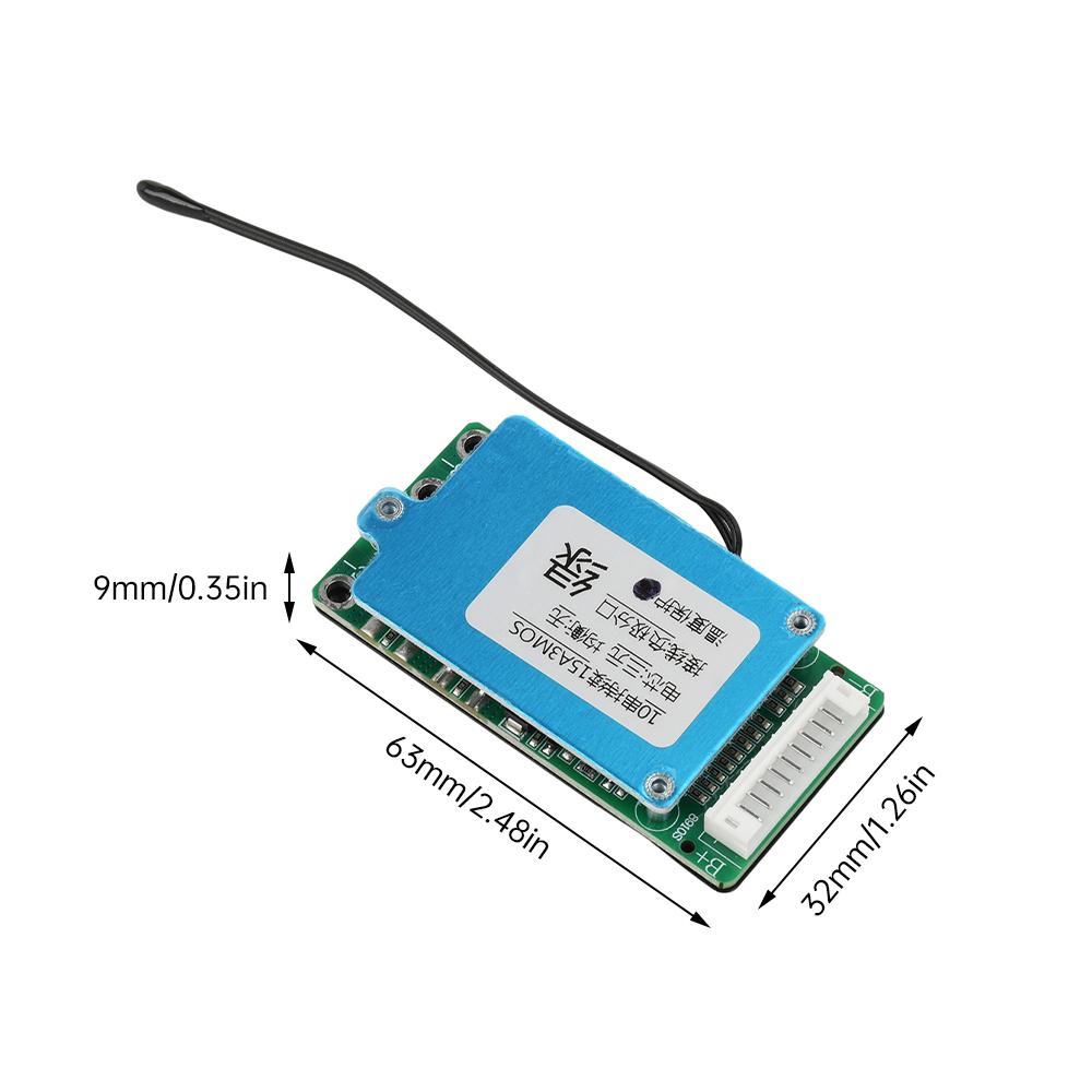 1/2 шт. BMS 10S 36V 15A Плата защиты аккумулятора Li-ion Литий-ионного 18650 с защитой от перезаряда, переразряда, перегрузки по току и короткого замыкания