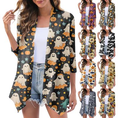 Женский модный повседневный удобный кардиган с рукавом три четверти