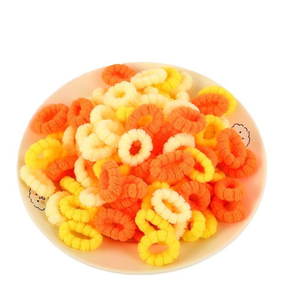 500pcs High Stretch Elastic Hair Ties Multi-color Hair Scrunchies Cute Hair Bands For Girls Kids