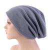 Autumn and winter new double-layer pullover hat, cotton confinement hat, waffle stack hat, solid color nightcap TTM -