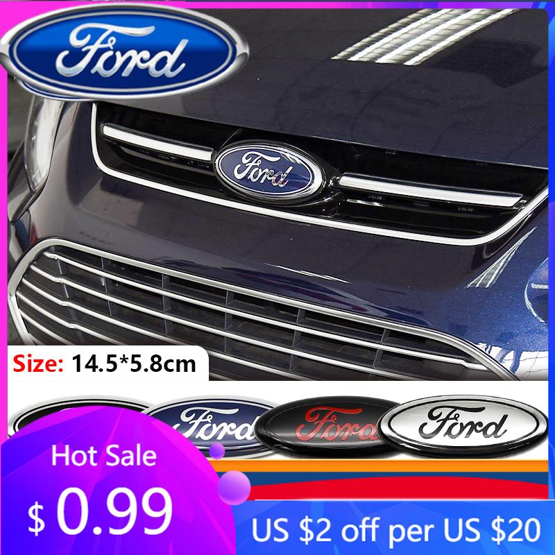 Новая наклейка на автомобиль 2026 Ford New 2025 Горячая 1 шт. 14,5 см Наклейка-эмблема на капот автомобиля логотип Для Ford Mondeo Explorer edge Focus f