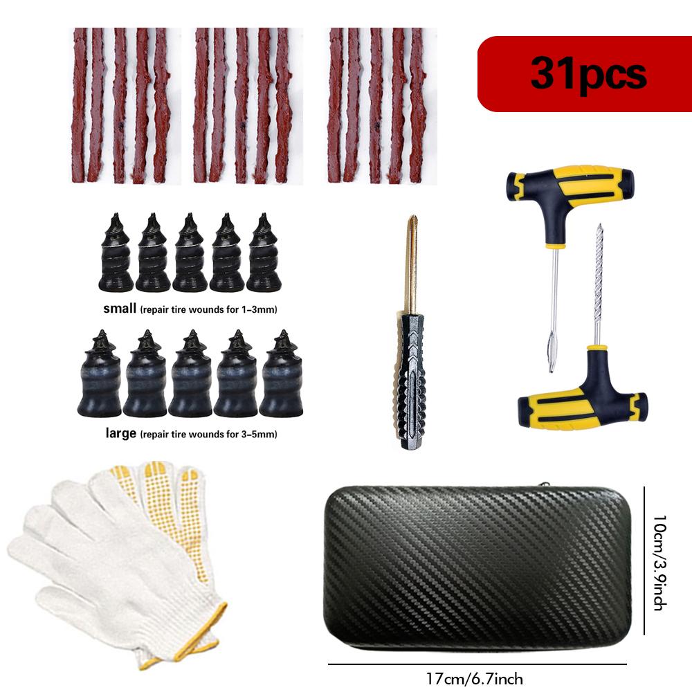 Инструменты для ремонта проколов шин автомобиля, винтовой инструмент для ремонта, аварийный прокол, мотоциклетные шинные полоски, клей, набор инструментов, автомобильный аксессуар
