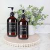500ML 2 Pack Shampoo Conditioner Body Wash Dispensers Soap Dispenser Bottle Shampoo Lotion Shower Pump Bottle Liquid Container with 12 Labels