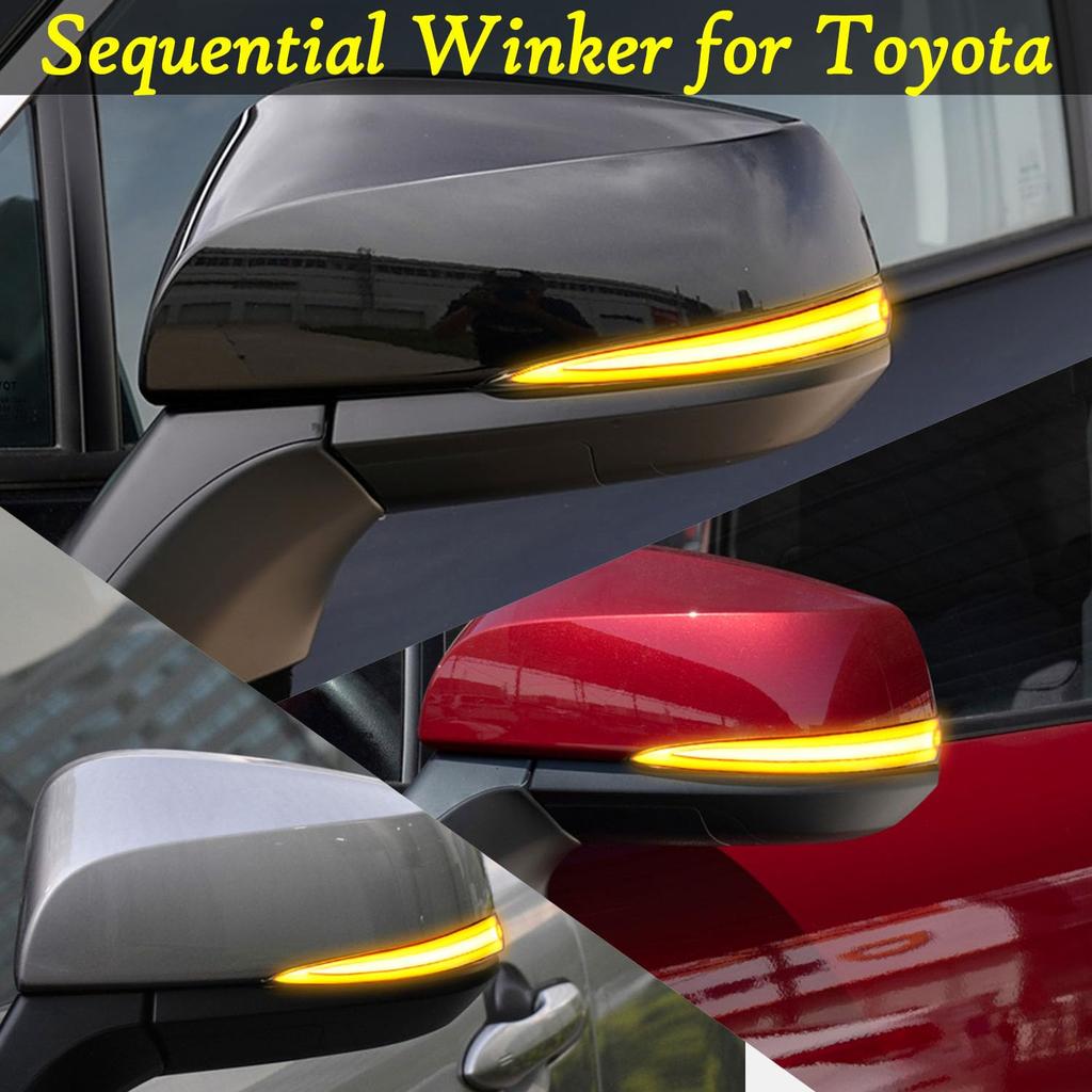 Alphard Vellfire Standard 30 Series RAV4 50 Series Toyota Models Sequential Door Mirror Turn