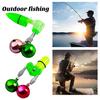 Alarm Bell with LED Light Dual Ring Bells Fishing Bite Alarm Indicator Rod Clip