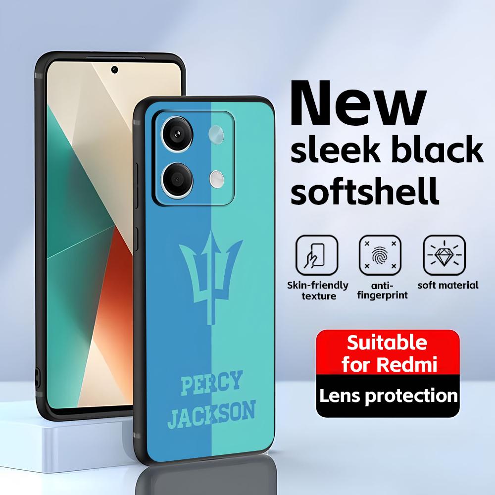 Классические фильмы Перси Джексон Чехол для телефона Для Redmi Note 14 13 12 11 Pro Plus S 5G 14C A3 Мягкий Черный Чехол для телефона