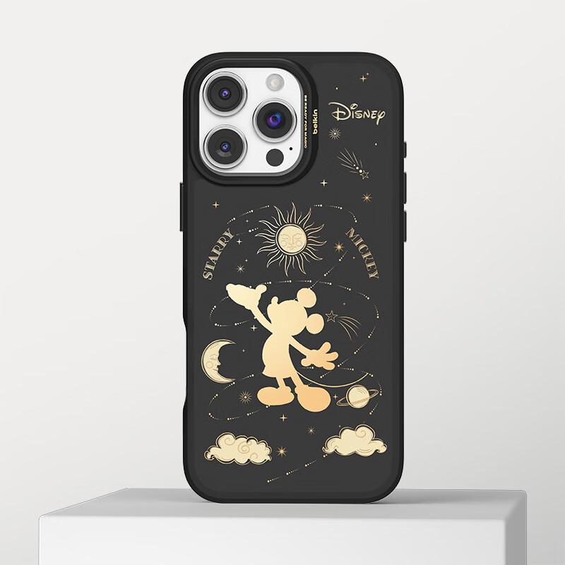 BELKIN Disney Mickey Mouse Custom Edition Phone Case for Apple IPhone 16 Pro Max, MagSafe Compatible Protective Cover with Magnetic Charging